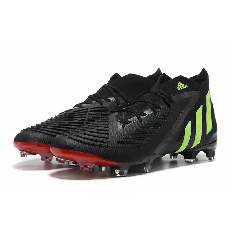 Botas de Fútbol Adidas Predator Edge Geometric.1 FG Hombre Negro&Verde Limón (#39~#45)