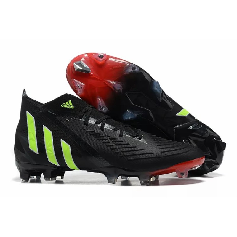 Botas de Fútbol Adidas Predator Edge Geometric.1 FG Hombre Negro&Verde Limón (#39~#45)
