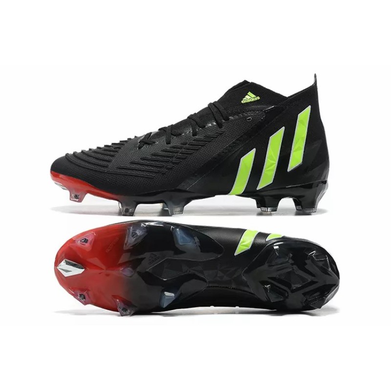 Botas de Fútbol Adidas Predator Edge Geometric.1 FG Hombre Negro&Verde Limón (#39~#45)