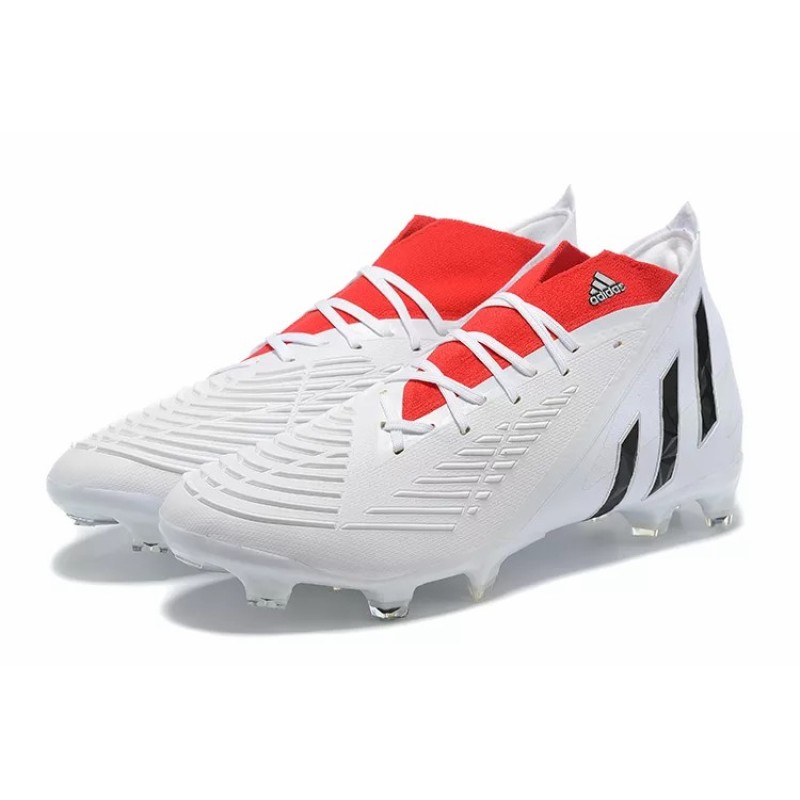Botas de Fútbol Adidas Predator Edge Geometric.1 FG Hombre Blanco&Rojo (#39~#45)