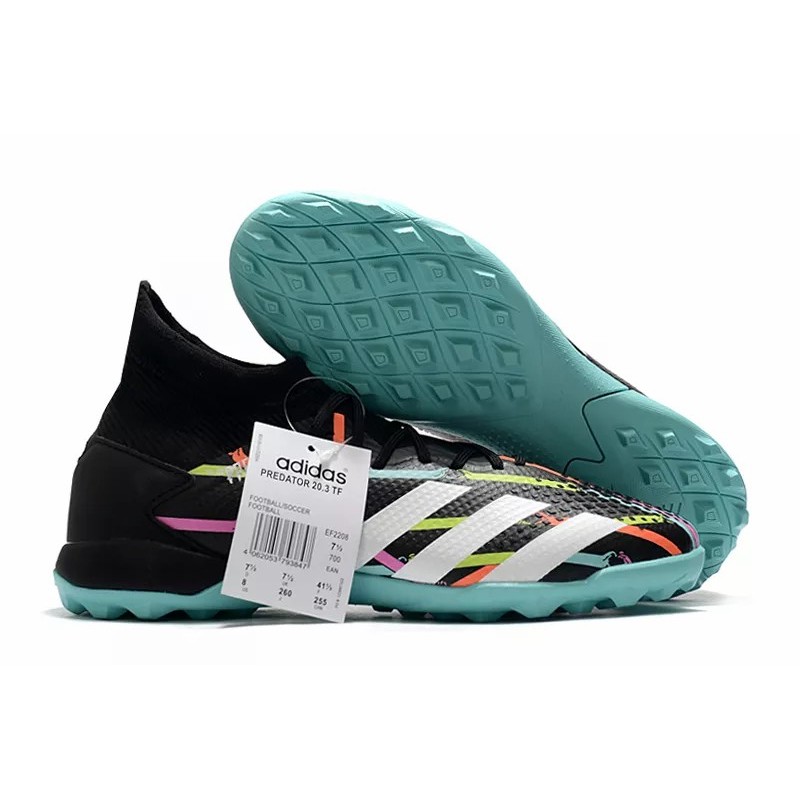 Botas de Fútbol Adidas Predator 20.3 TF Hombre Negro&Azul Verde (#39~#45)