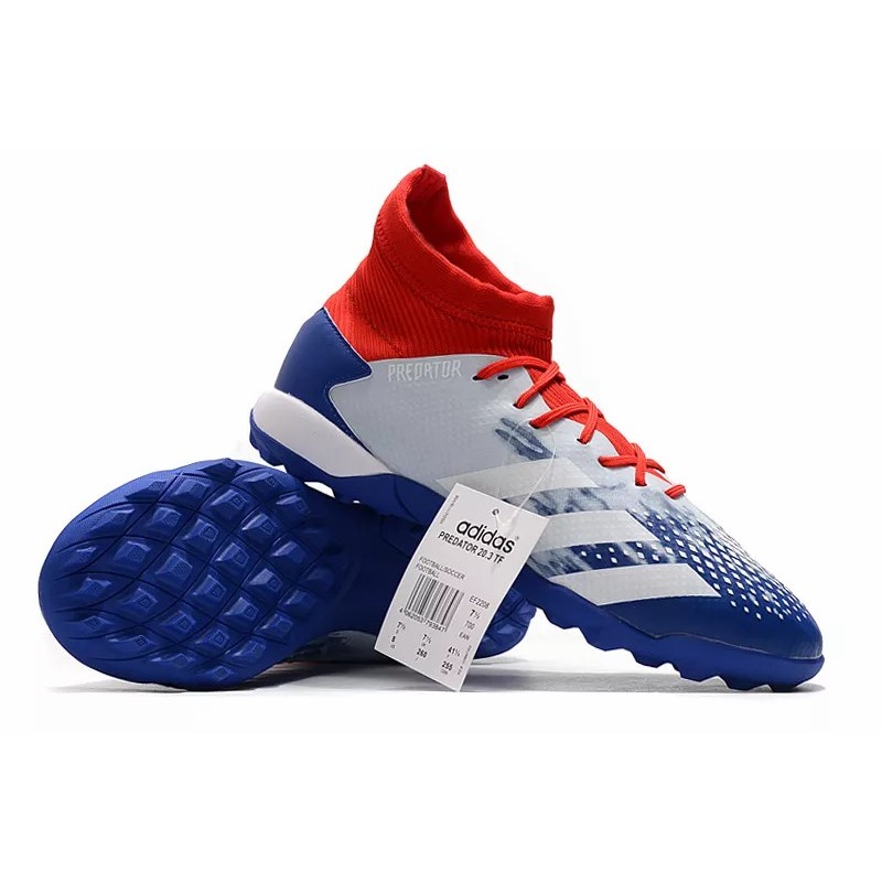 Botas de Fútbol Adidas Predator 20.3 TF Hombre Blanco&Azul&Rojo (#39~#45)