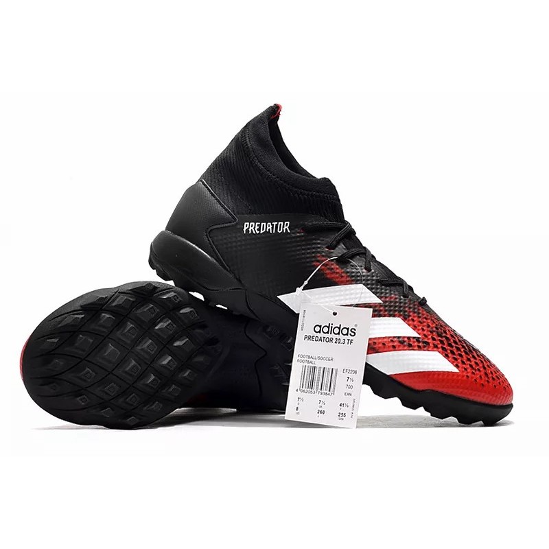 Botas de Fútbol Adidas Predator 20.3 TF Negro&Rojo (#38~#45)