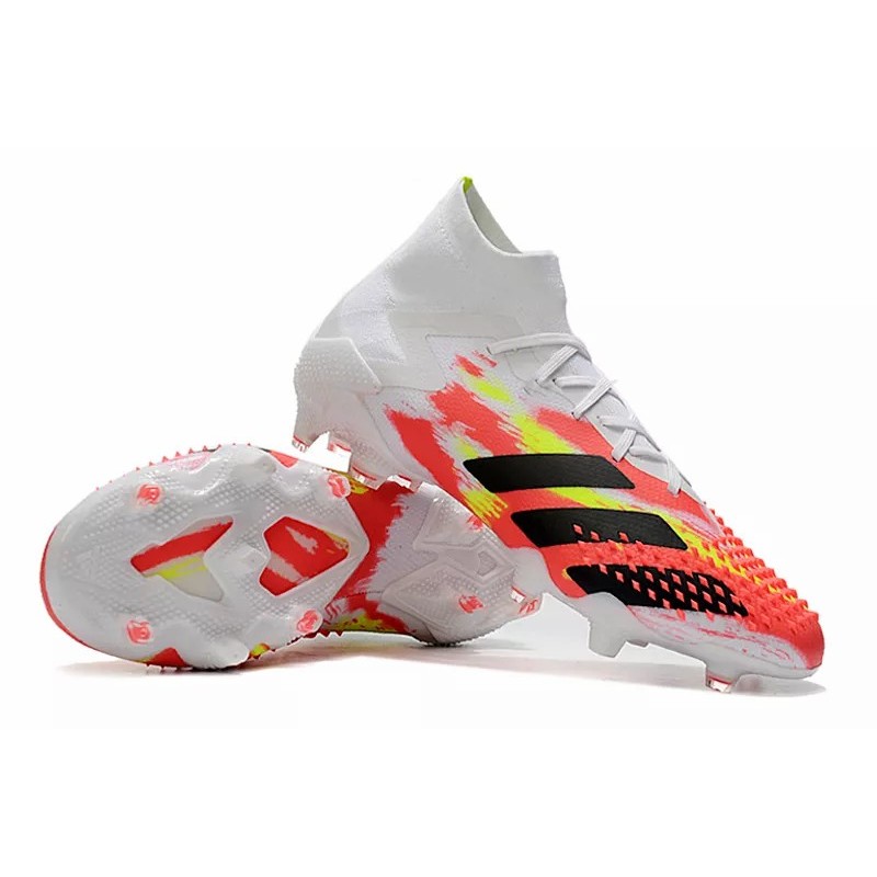 Botas de Fútbol Adidas Predator Mutator 20.1 FG Hombre Blanco&Amarillo&Rojo (#38~#45)