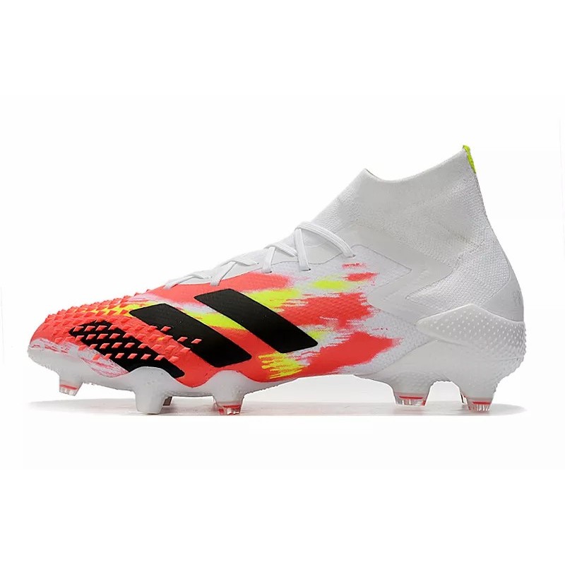 Botas de Fútbol Adidas Predator Mutator 20.1 FG Hombre Blanco&Amarillo&Rojo (#38~#45)