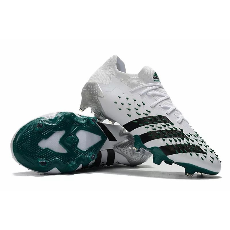 Botas de Fútbol Adidas Predator Freak.1 Bajo FG Hombre Blanco&Verde (#39~#45)