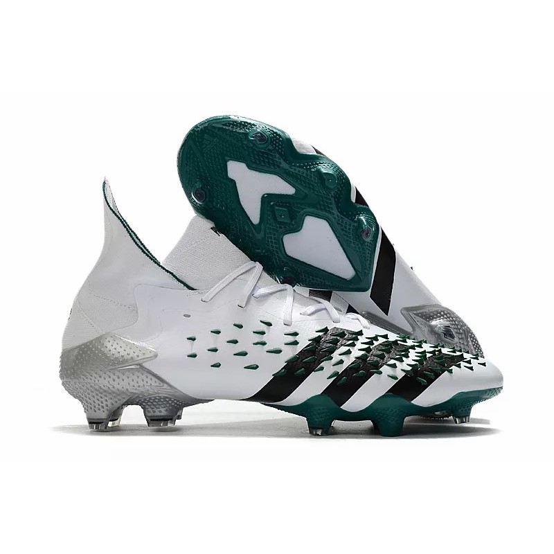 Botas de Fútbol Adidas Predator Freak.1 FG Hombre Blanco&Verde (#39~#45)