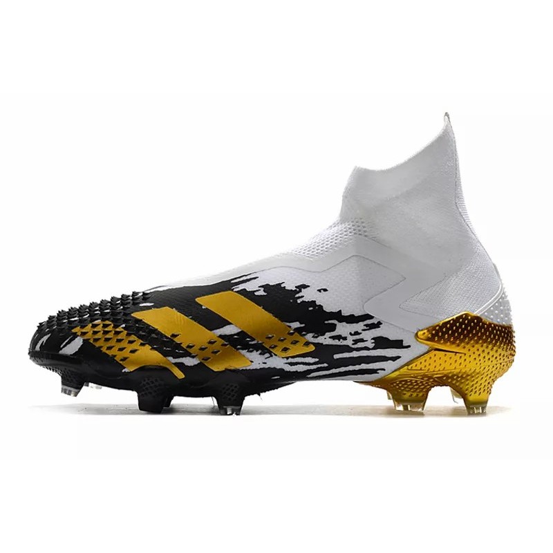 Botas de Fútbol Adidas Predator Mutator 20 FG Unisex Blanco&Negro&Dorado (#35~#45)