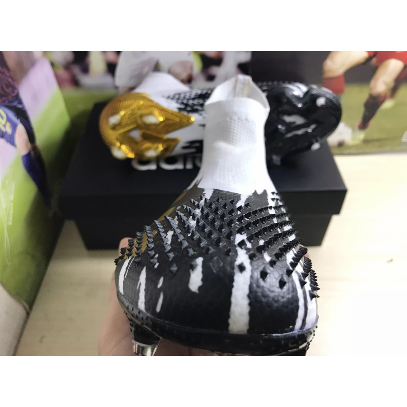Botas de Fútbol Adidas Predator Mutator 20 FG Unisex Blanco&Negro&Dorado (#35~#45)