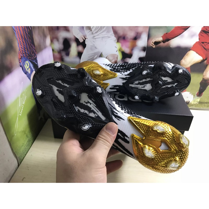 Botas de Fútbol Adidas Predator Mutator 20 FG Unisex Blanco&Negro&Dorado (#35~#45)