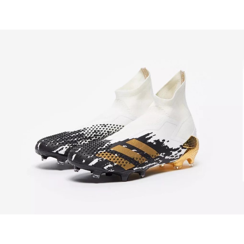 Botas de Fútbol Adidas Predator Mutator 20 FG Unisex Blanco&Negro&Dorado (#35~#45)
