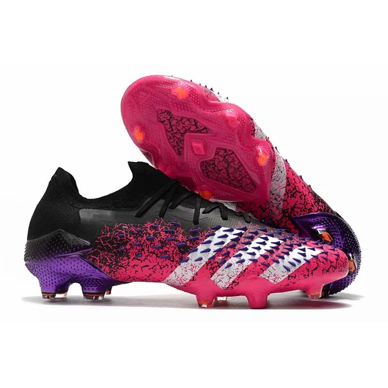 Botas de Fútbol Adidas Predator Freak .1 Bajo FG Rosa&Negro (#38~#45)