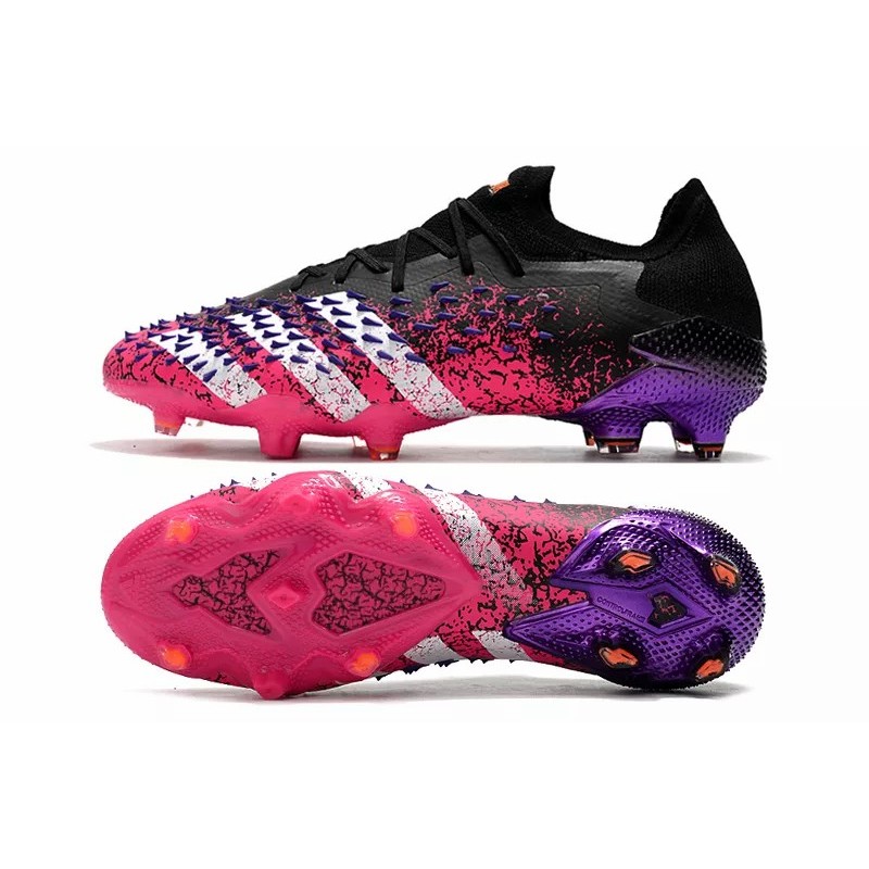 Botas de Fútbol Adidas Predator Freak .1 Bajo FG Rosa&Negro (#38~#45)