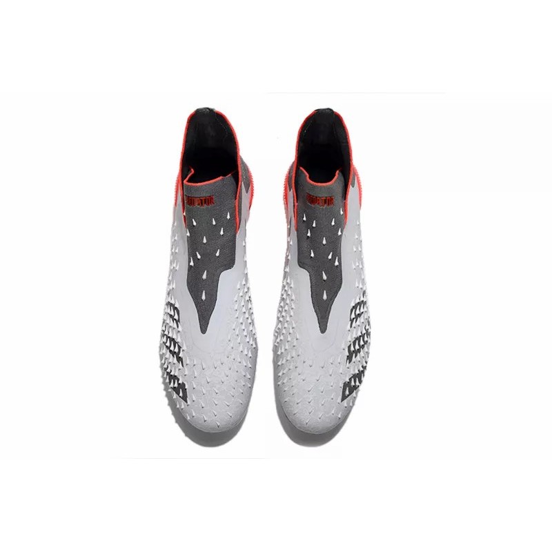 Botas de Fútbol Adidas Predator Freak FG Unisex Blanco&Gris (#36~#45)