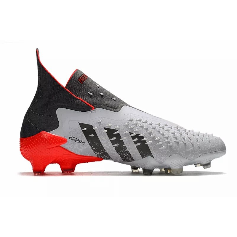 Botas de Fútbol Adidas Predator Freak FG Unisex Blanco&Gris (#36~#45)