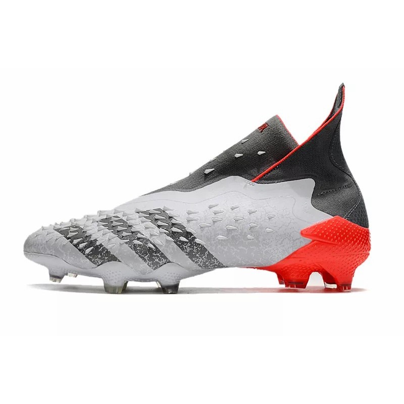 Botas de Fútbol Adidas Predator Freak FG Unisex Blanco&Gris (#36~#45)