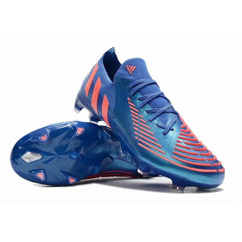 Botas de Fútbol Adidas Predator Edge Geometric.1 FG Unisex Azul&Rosado (#36~#45)