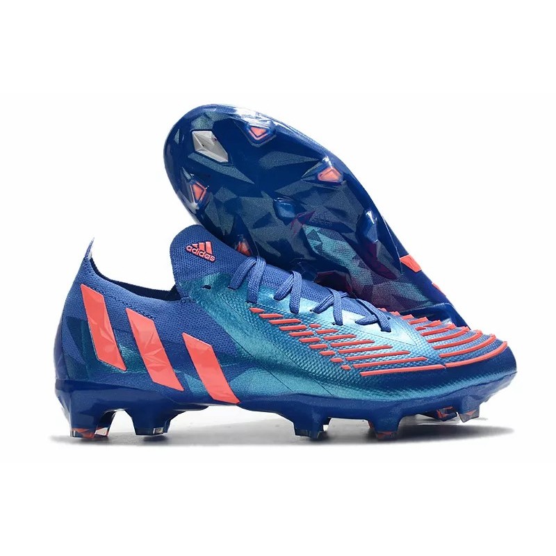 Botas de Fútbol Adidas Predator Edge Geometric.1 FG Unisex Azul&Rosado (#36~#45)