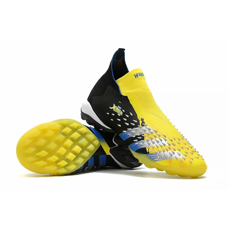 Botas de Fútbol Adidas Predator Freak TF X-Man sin Cordones Hombre Amarillo (#39~#45)