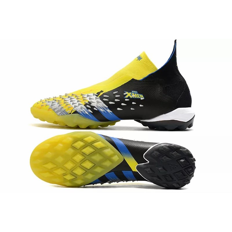 Botas de Fútbol Adidas Predator Freak TF X-Man sin Cordones Hombre Amarillo (#39~#45)
