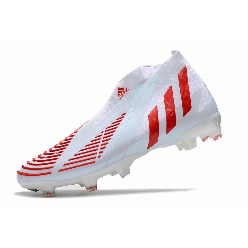 Botas de Fútbol Adidas Predator Edge Geometric FG Hombre Blanco&Rojo (#39~#45)