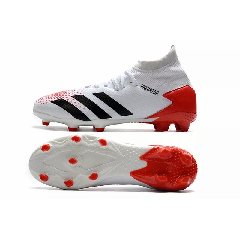 Botas de Fútbol Adidas Predator Mutator 20.3 FG Hombre Blanco&Rojo (#39~#45)