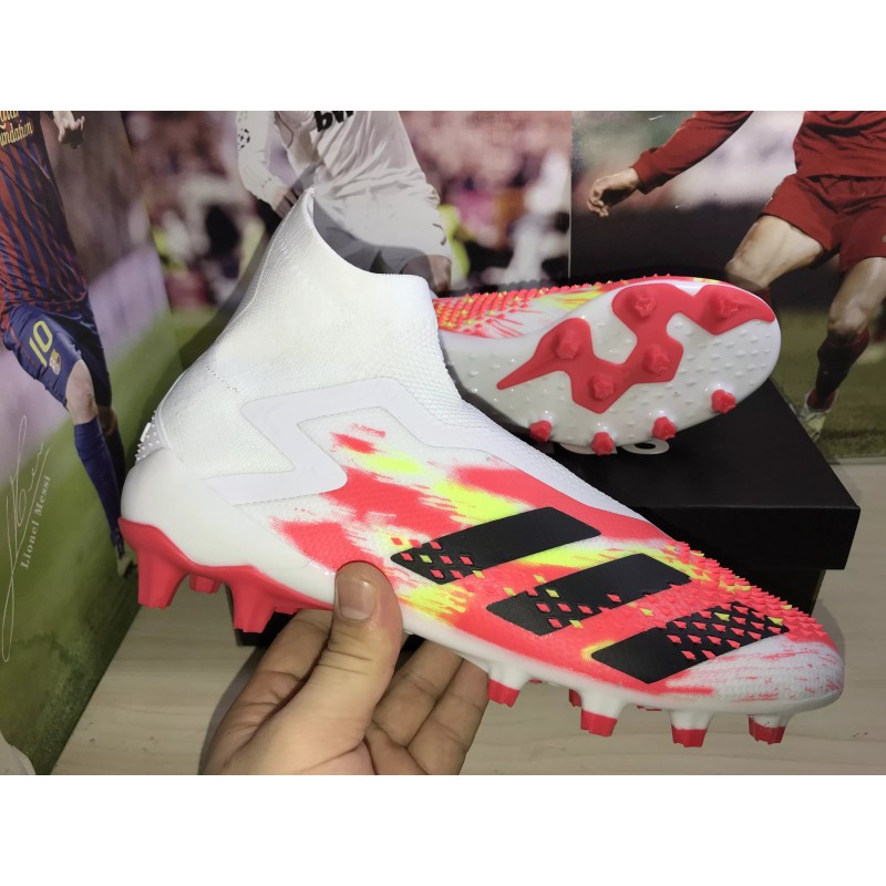 Botas de Fútbol Adidas Predator Mutator 20 AG Hombre Blanco / Negro / Azul (#38~#45)