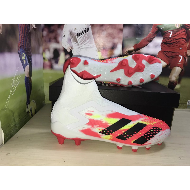 Botas de Fútbol Adidas Predator Mutator 20 AG Hombre Blanco / Negro / Azul (#38~#45)