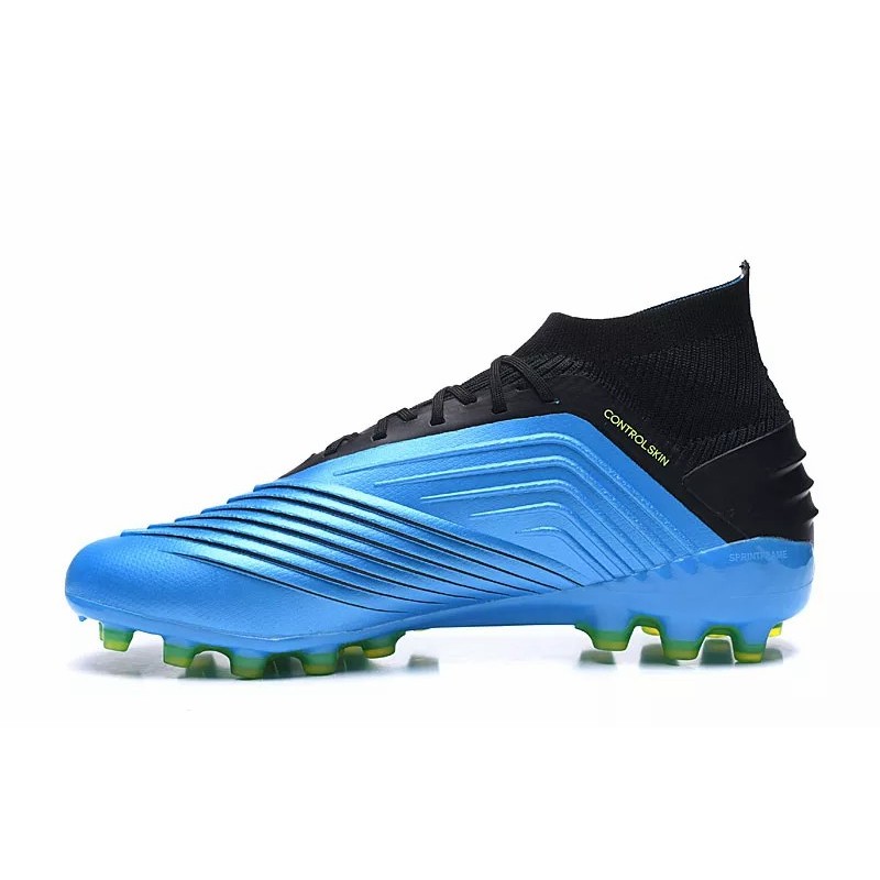 Botas de Fútbol Adidas Predator 19.1 AG Hombre Azul Claro / Negro / Blanco / Plateado / Azul / Rojo (#38~#46)
