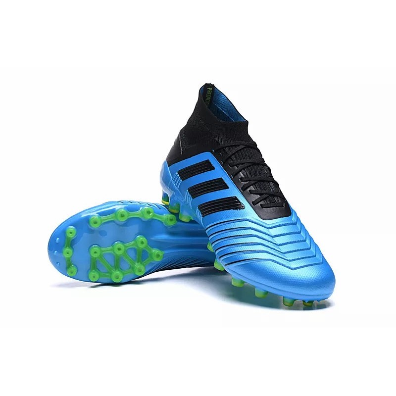 Botas de Fútbol Adidas Predator 19.1 AG Hombre Azul Claro / Negro / Blanco / Plateado / Azul / Rojo (#38~#46)