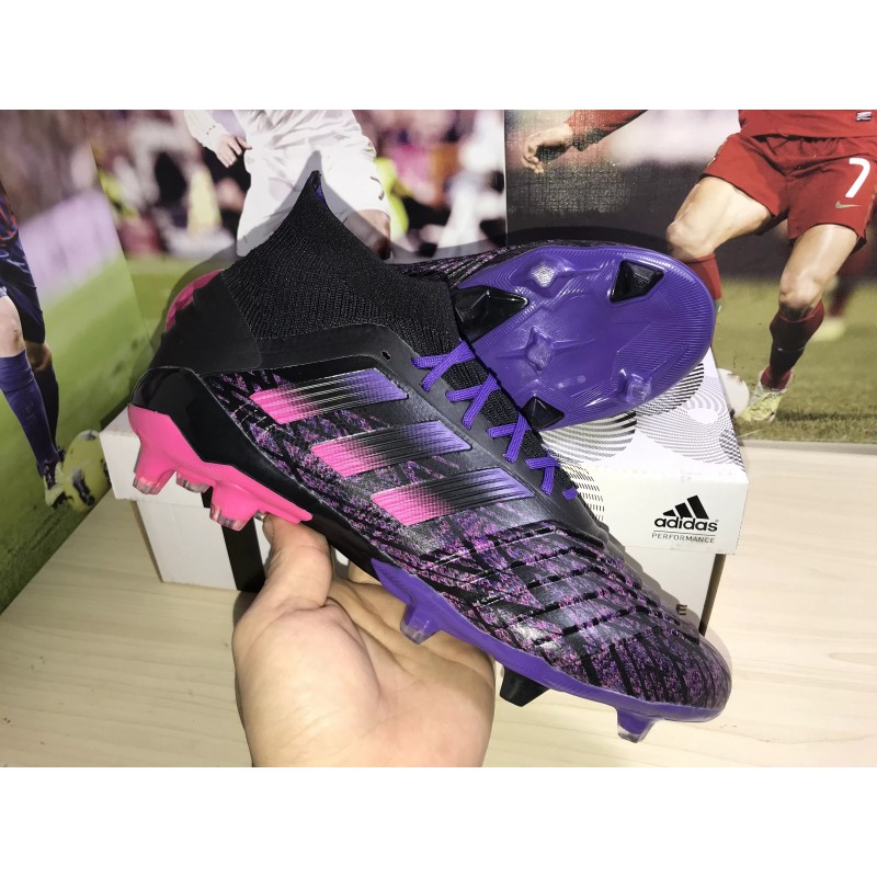 Botas de Fútbol Adidas Predator 19.1 FG Hombre Púrpura (#39~#45)
