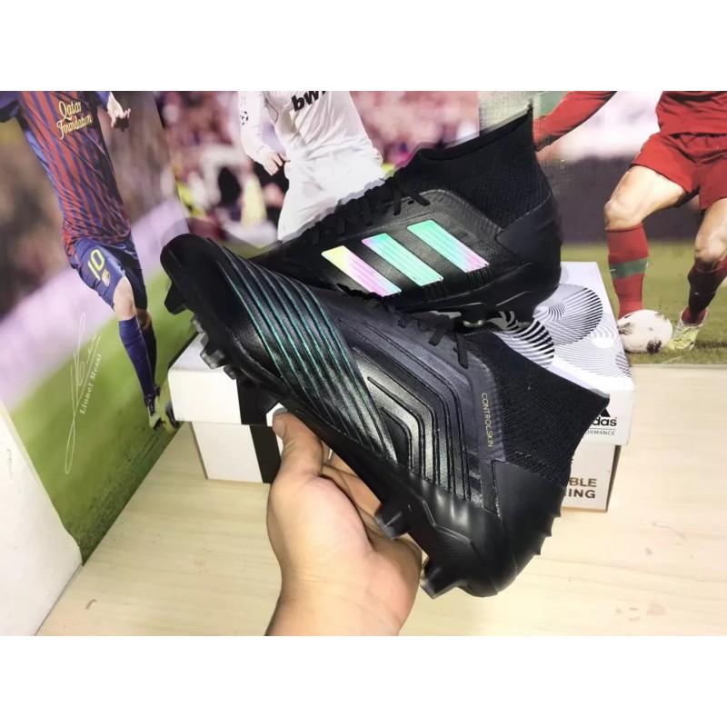Botas de Fútbol Adidas Predator 19 FG ’Dark Script’ Hombre Negro (#39~#45)