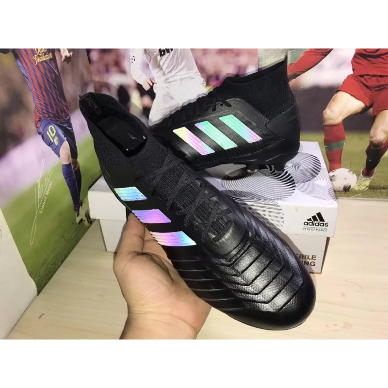 Botas de Fútbol Adidas Predator 19 FG ’Dark Script’ Hombre Negro (#39~#45)
