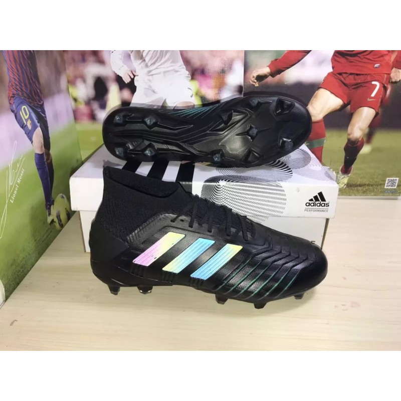 Botas de Fútbol Adidas Predator 19 FG ’Dark Script’ Hombre Negro (#39~#45)