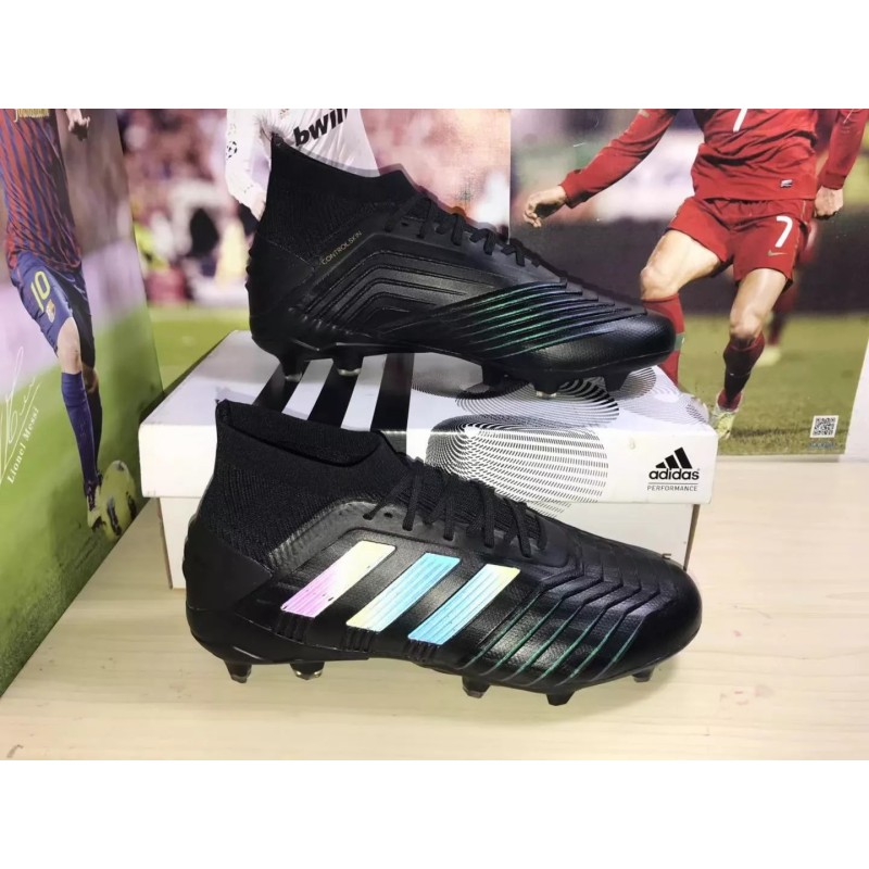 Botas de Fútbol Adidas Predator 19 FG ’Dark Script’ Hombre Negro (#39~#45)