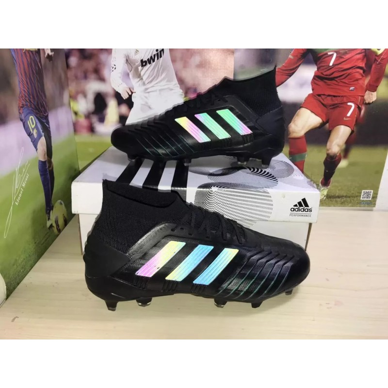 Botas de Fútbol Adidas Predator 19 FG ’Dark Script’ Hombre Negro (#39~#45)