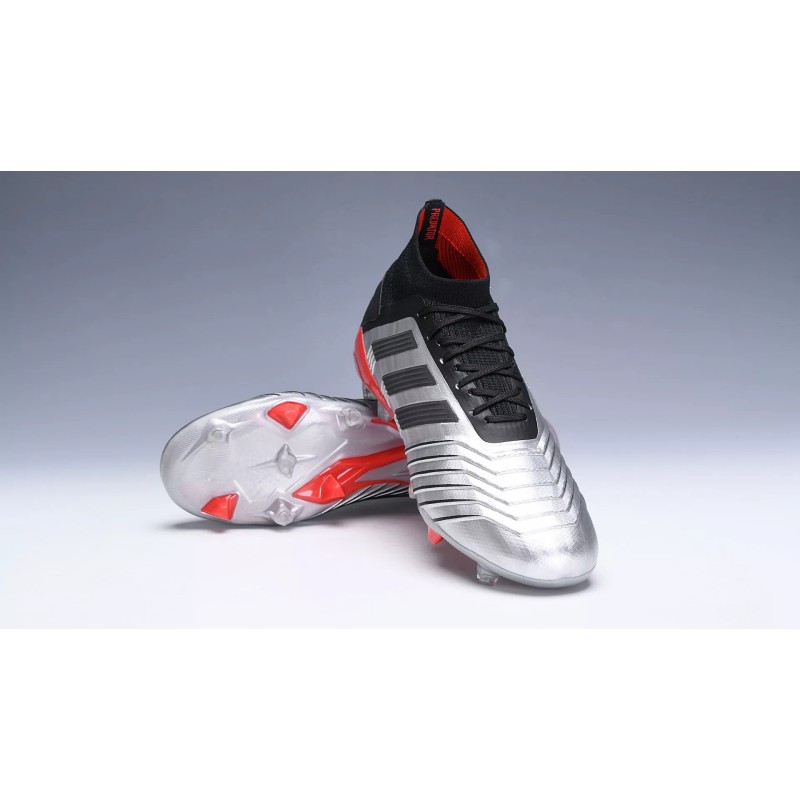 Botas de Fútbol Adidas Predator 19 FG Hombre Plateado (#39~#45)