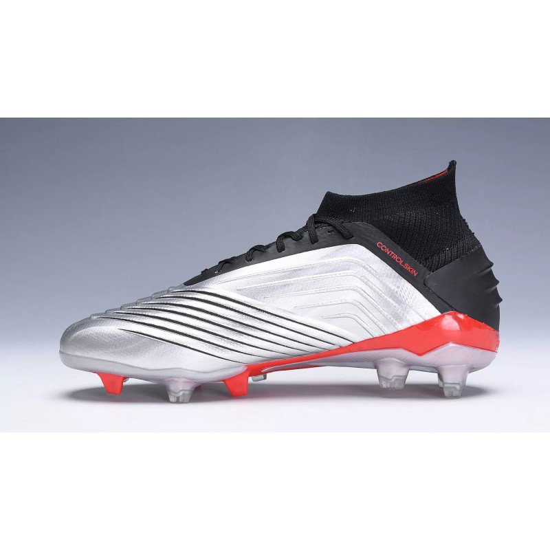 Botas de Fútbol Adidas Predator 19 FG Hombre Plateado (#39~#45)