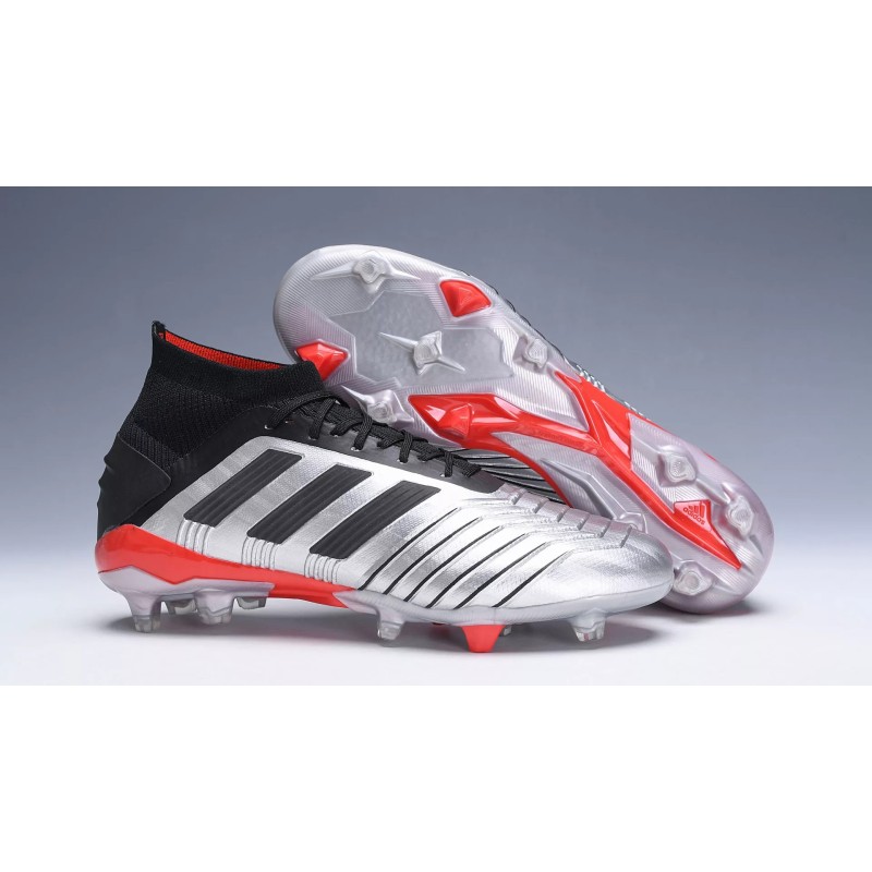 Botas de Fútbol Adidas Predator 19 FG Hombre Plateado (#39~#45)