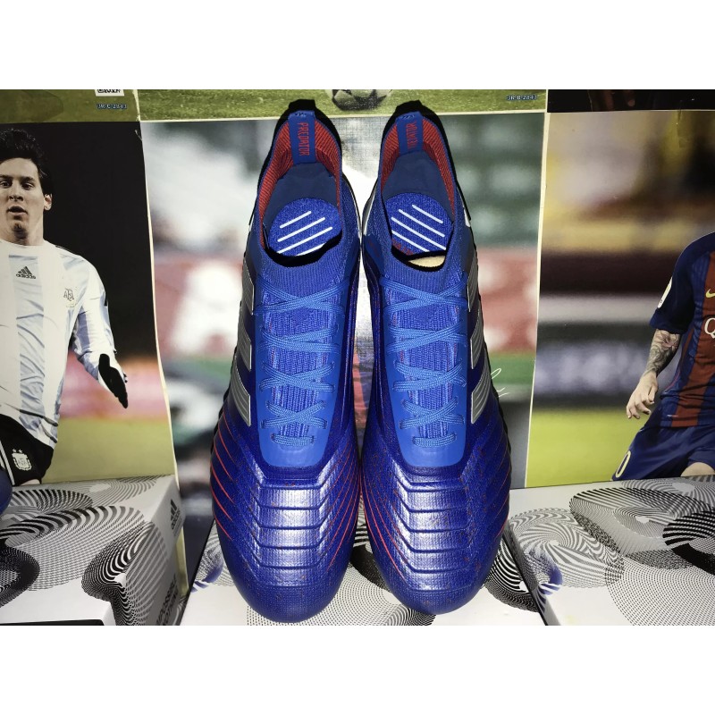 Botas de Fútbol Adidas Predator 19.1 AG Hombre Azul (#39~#45)