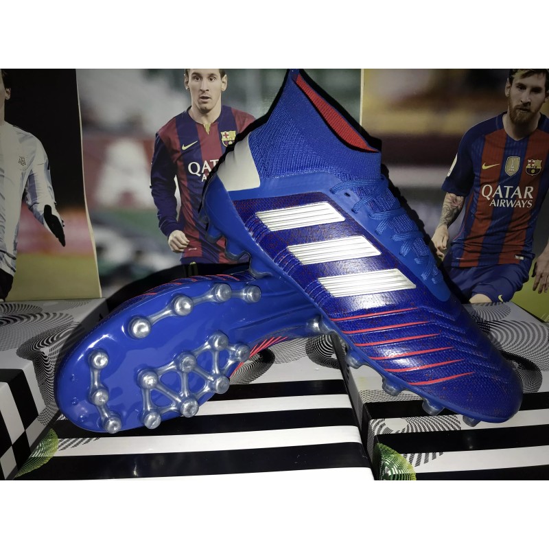 Botas de Fútbol Adidas Predator 19.1 AG Hombre Azul (#39~#45)