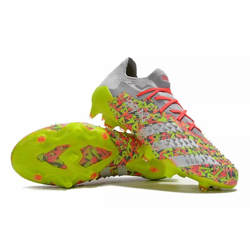 Botas de Fútbol Adidas Predator Freak.1 Bajo FG Hombre Gris&Amarillo (#39~#45)