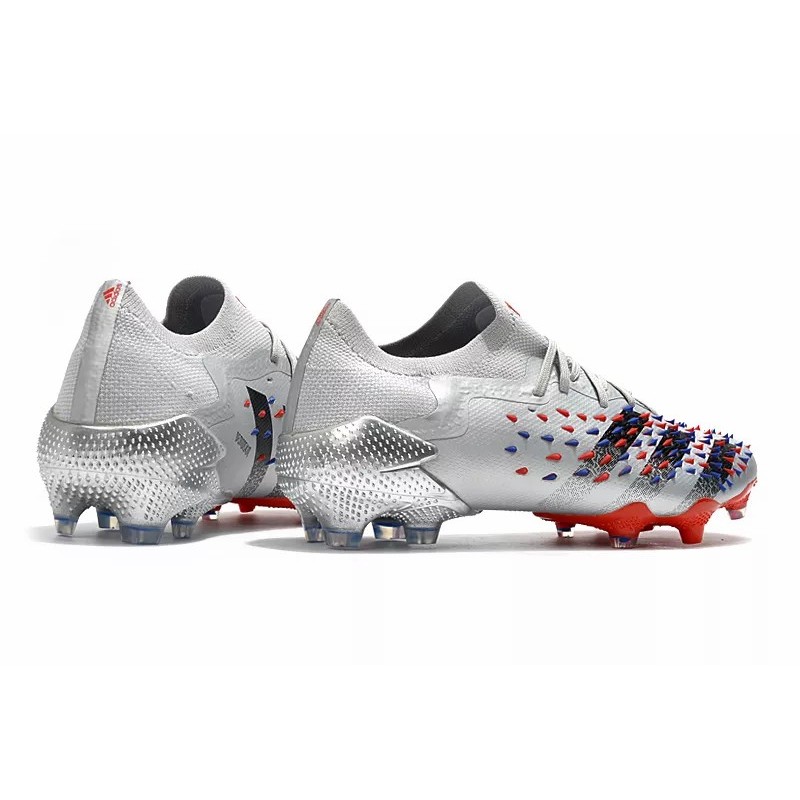 Botas de Fútbol Adidas Predator Freak.1 Bajo FG Hombre Plateado (#39~#45)