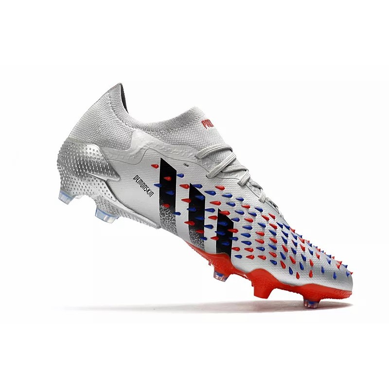 Botas de Fútbol Adidas Predator Freak.1 Bajo FG Hombre Plateado (#39~#45)