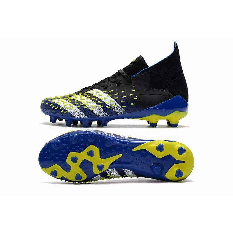 Botas de Fútbol Adidas Predator Freak.1 AG Hombre Negro&Azul (#39~#45)