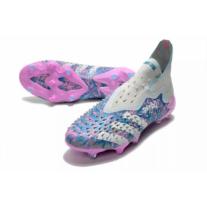 Botas de Fútbol Adidas Predator Freak FG Hombre Gris&Púrpura (#39~#45)