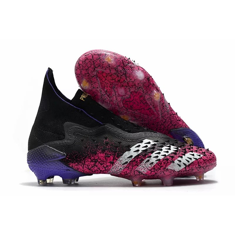 Botas de Fútbol Adidas Predator Freak FG Hombre Negro / Púrpura / Azul (#39~#45)