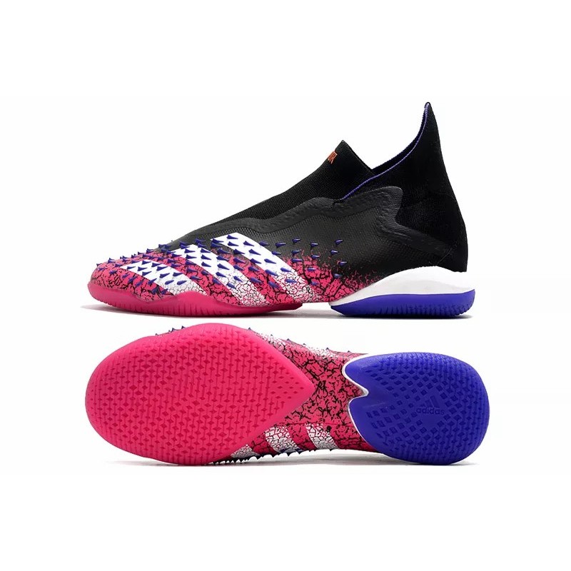 Botas de Fútbol Adidas Predator Freak IC Hombre Negro&Rosa (#39~#45)