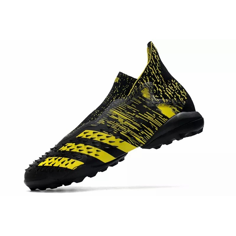 Botas de Fútbol Adidas Predator Freak TF Hombre Negro&Amarillo / Platedado&Rojo (#39~#45)