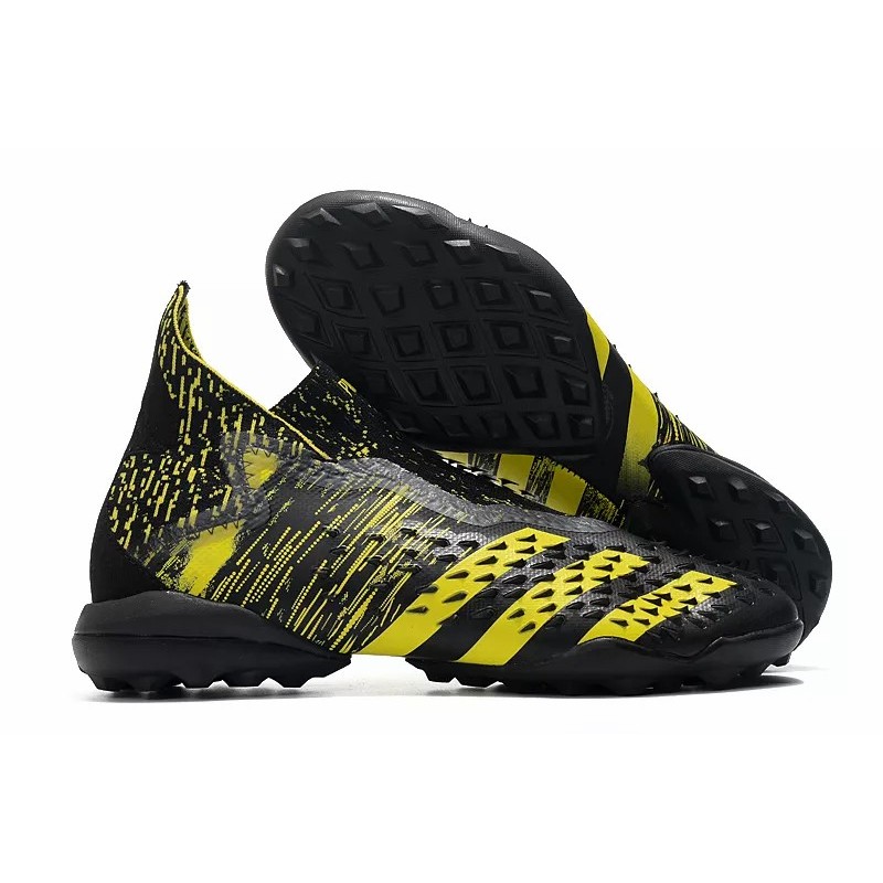 Botas de Fútbol Adidas Predator Freak TF Hombre Negro&Amarillo / Platedado&Rojo (#39~#45)